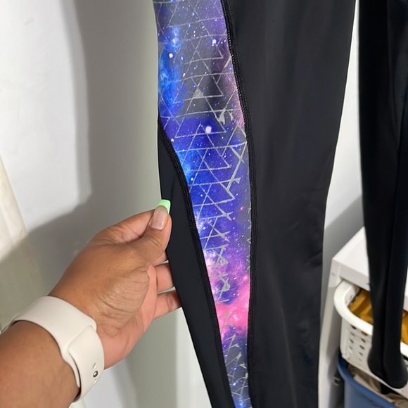 Spoear Black Galaxy Cycling Leggings Size S - Picture 4 of 10